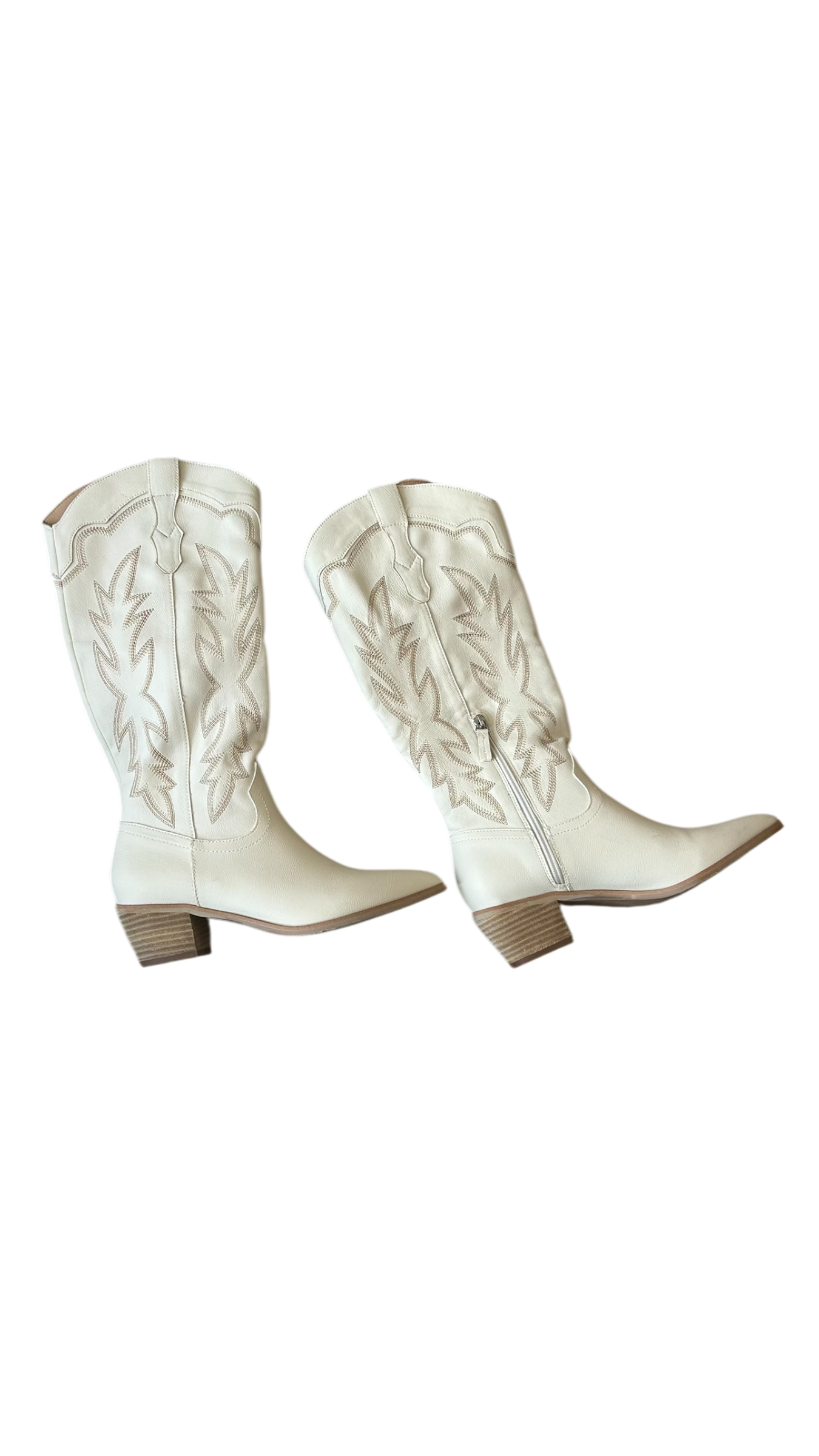 Botas vaqueras blancas