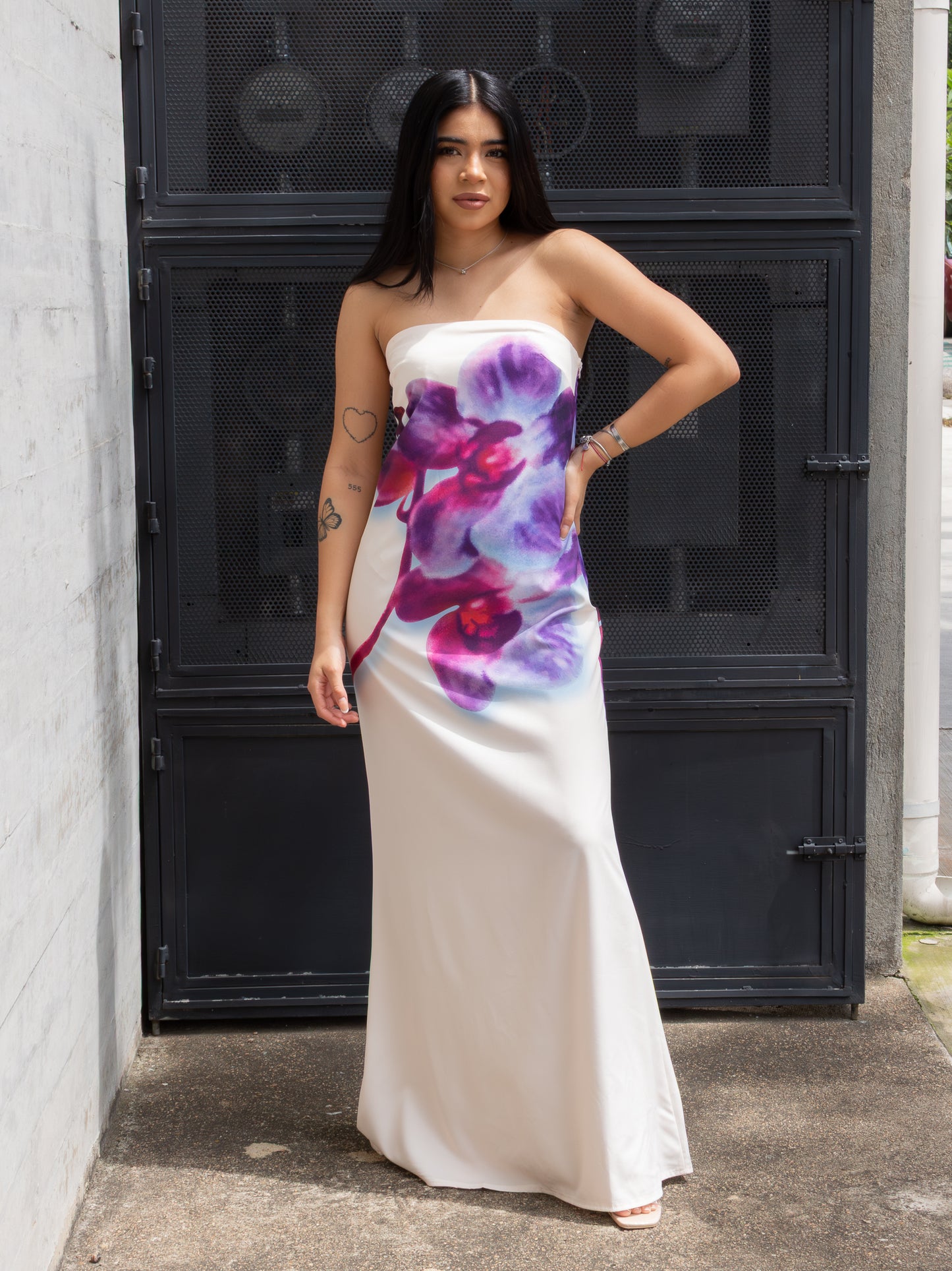 VESTIDO SATIN ORQUIDEA