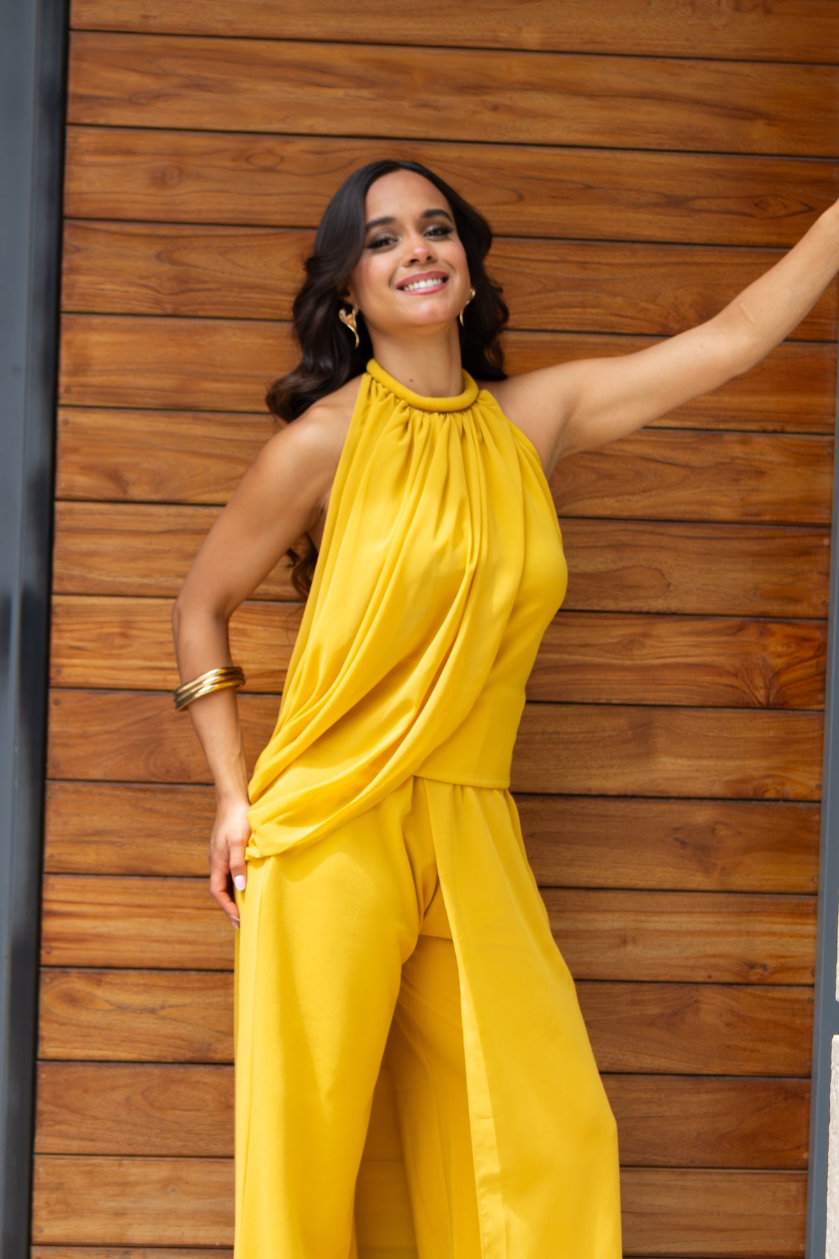 CONJUNTO MOSTAZA HALTER