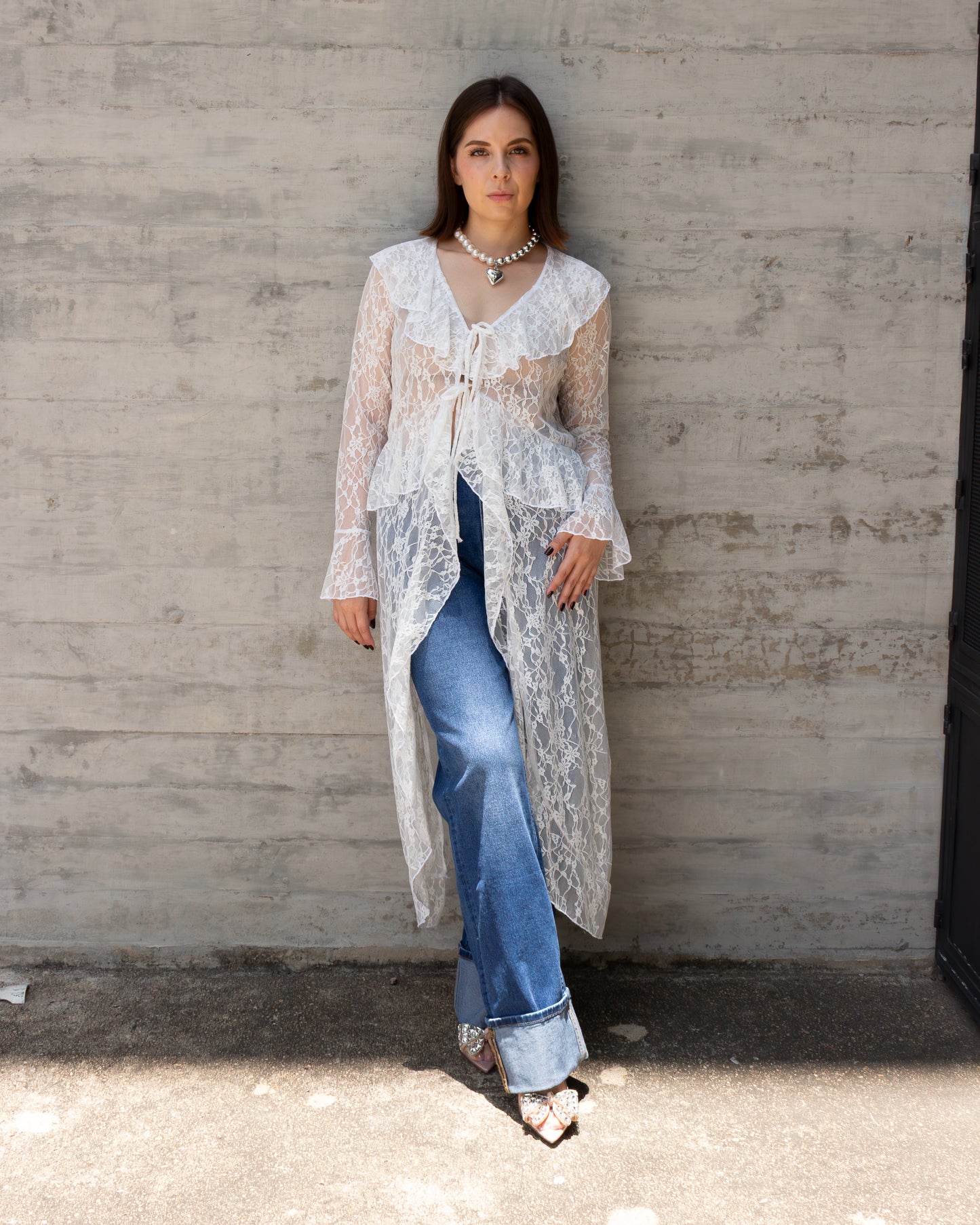 CAMISA ENCAJE BOHO LARGA
