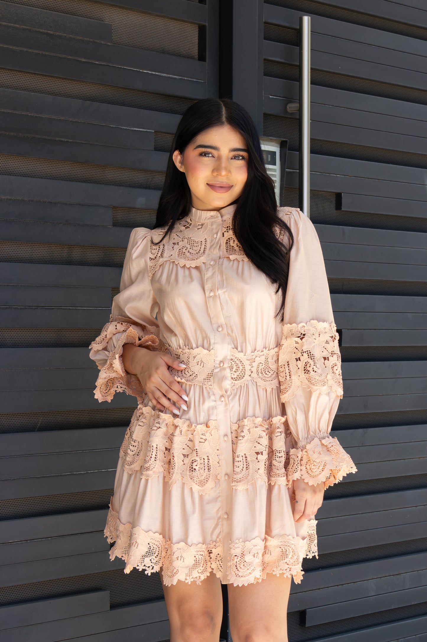 VESTIDO MELON MINI CON MANGAS