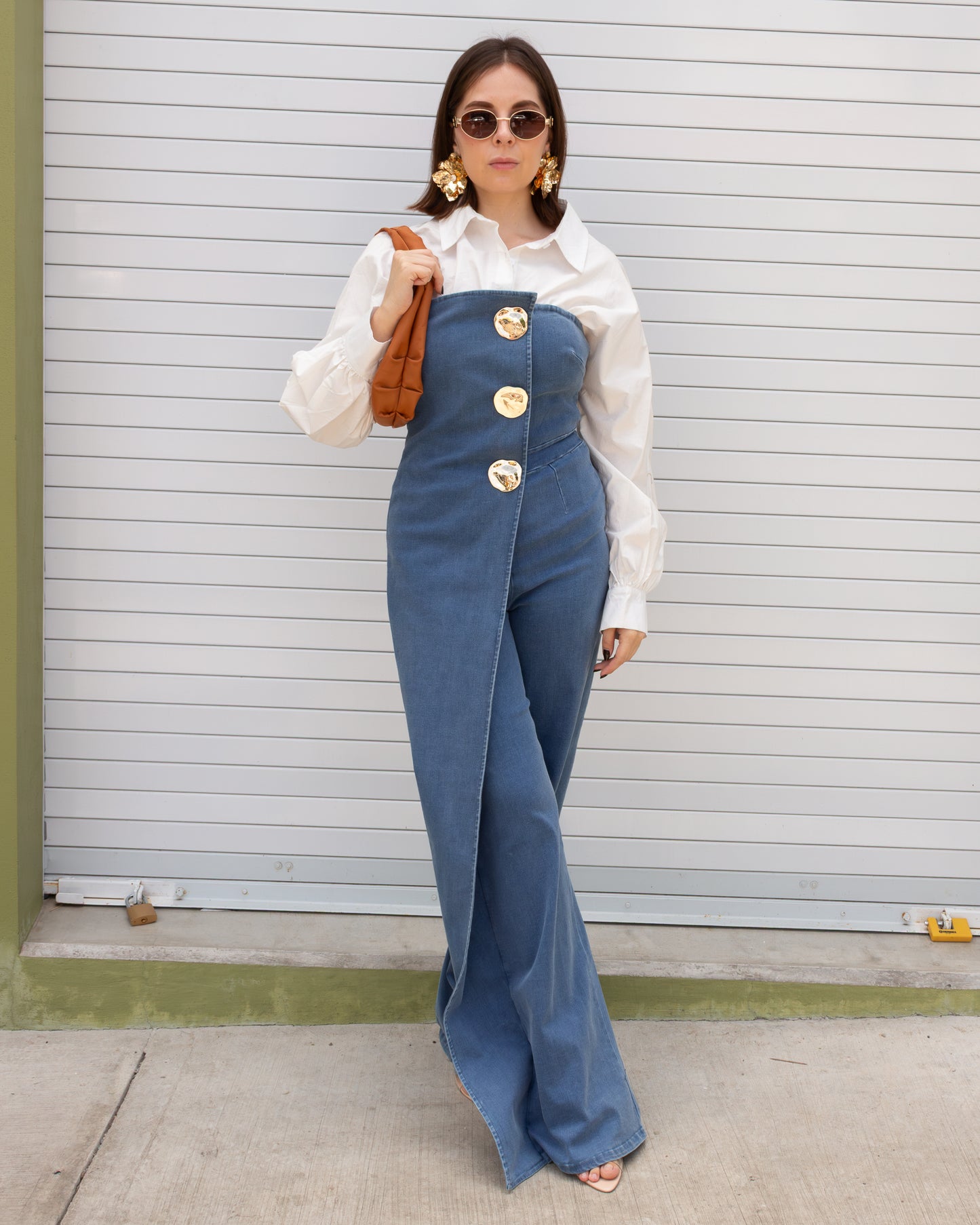 JUMPSUIT DENIM BOTONES DORADOS