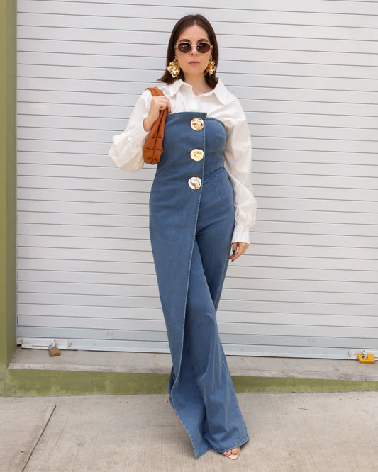 JUMPSUIT DENIM BOTONES DORADOS
