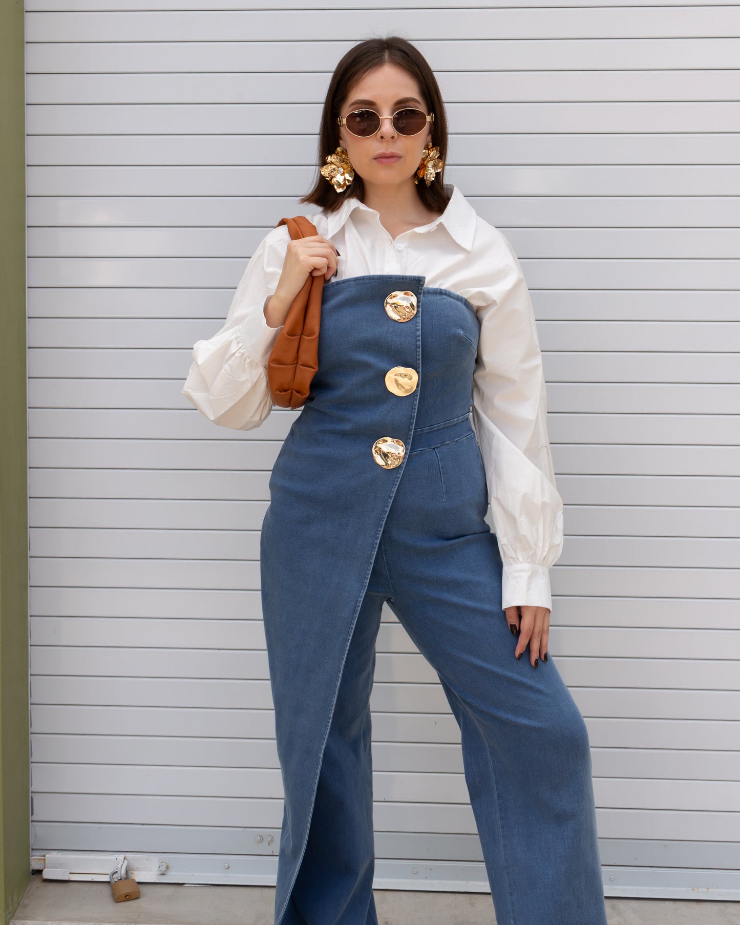 JUMPSUIT DENIM BOTONES DORADOS