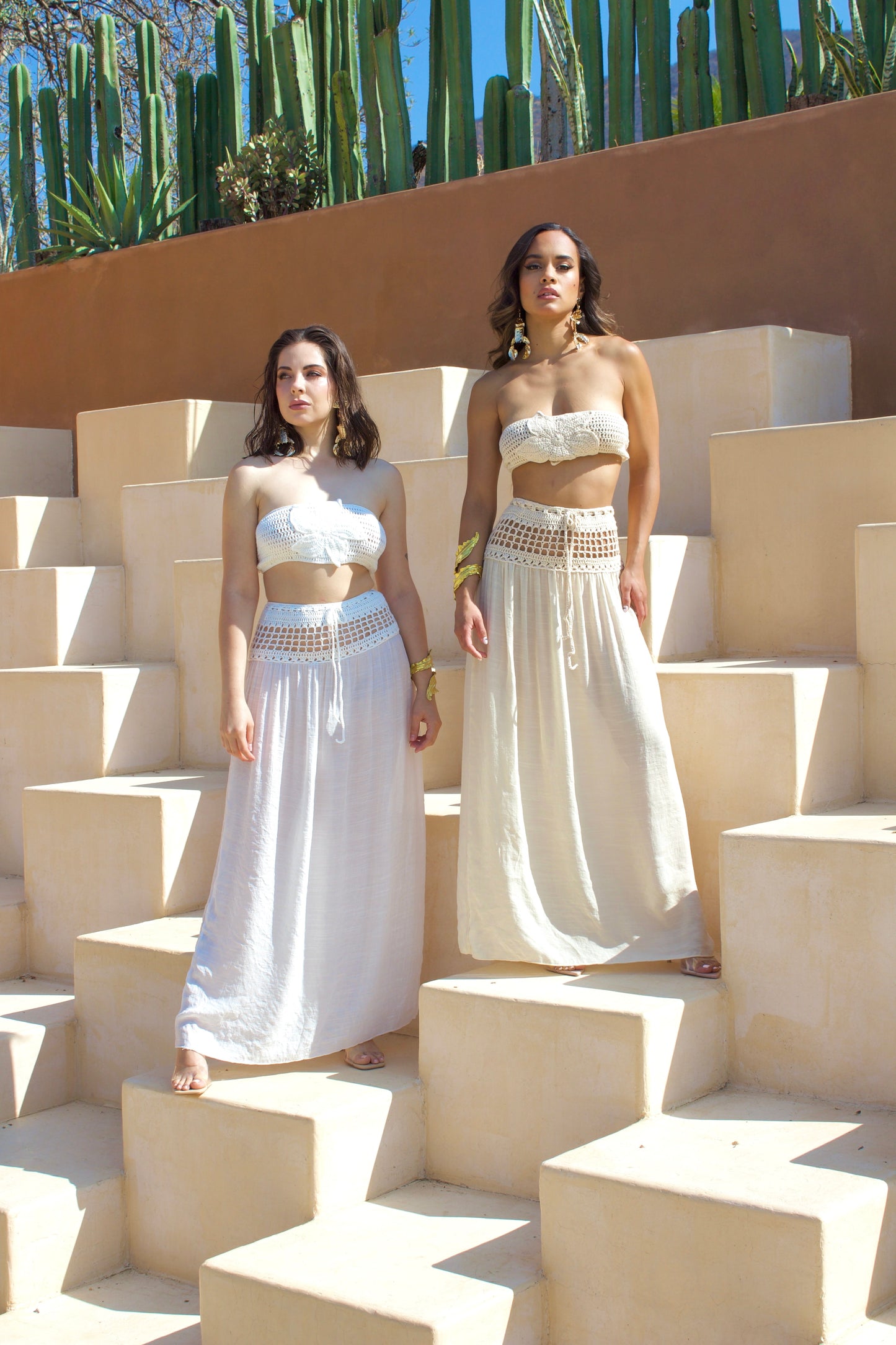 CONJUNTO DE CROCHET TOP Y FALDA