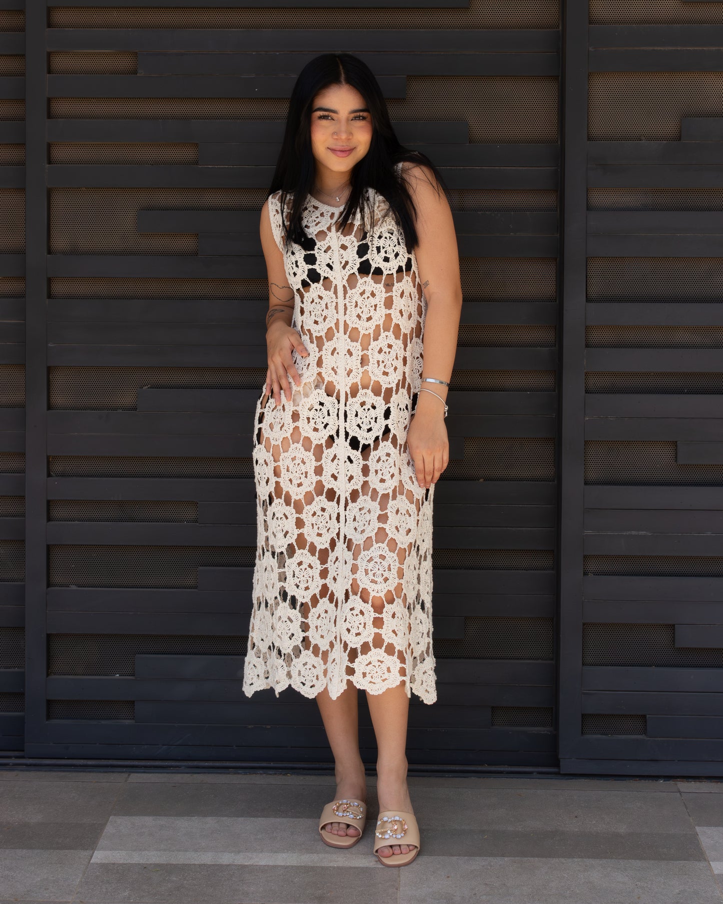 VESTIDO CROCHET LARGO