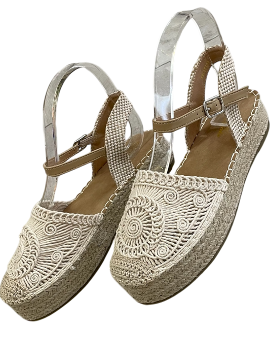 Sandalias con plataforma yute cerradas