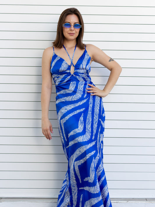 VESTIDO AZUL ELÉCTRICO