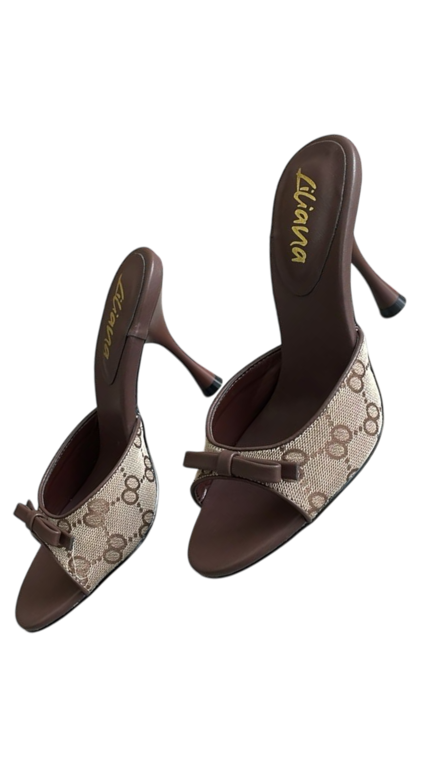Sandalias altas mule café