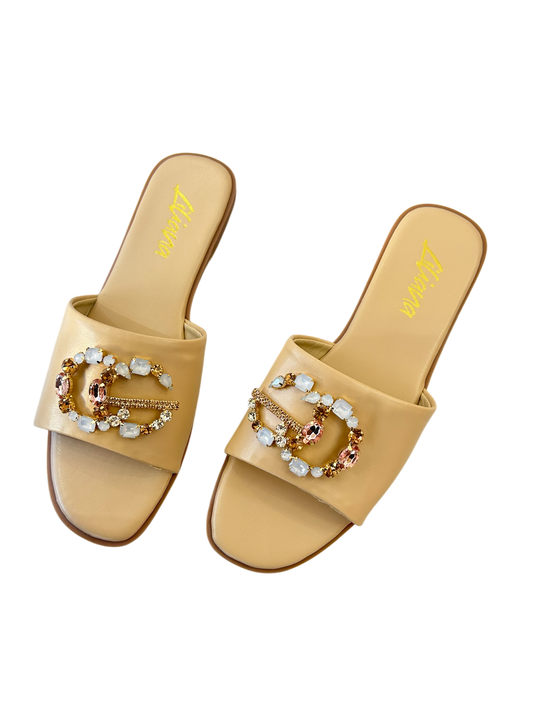 Sandalias beige GG