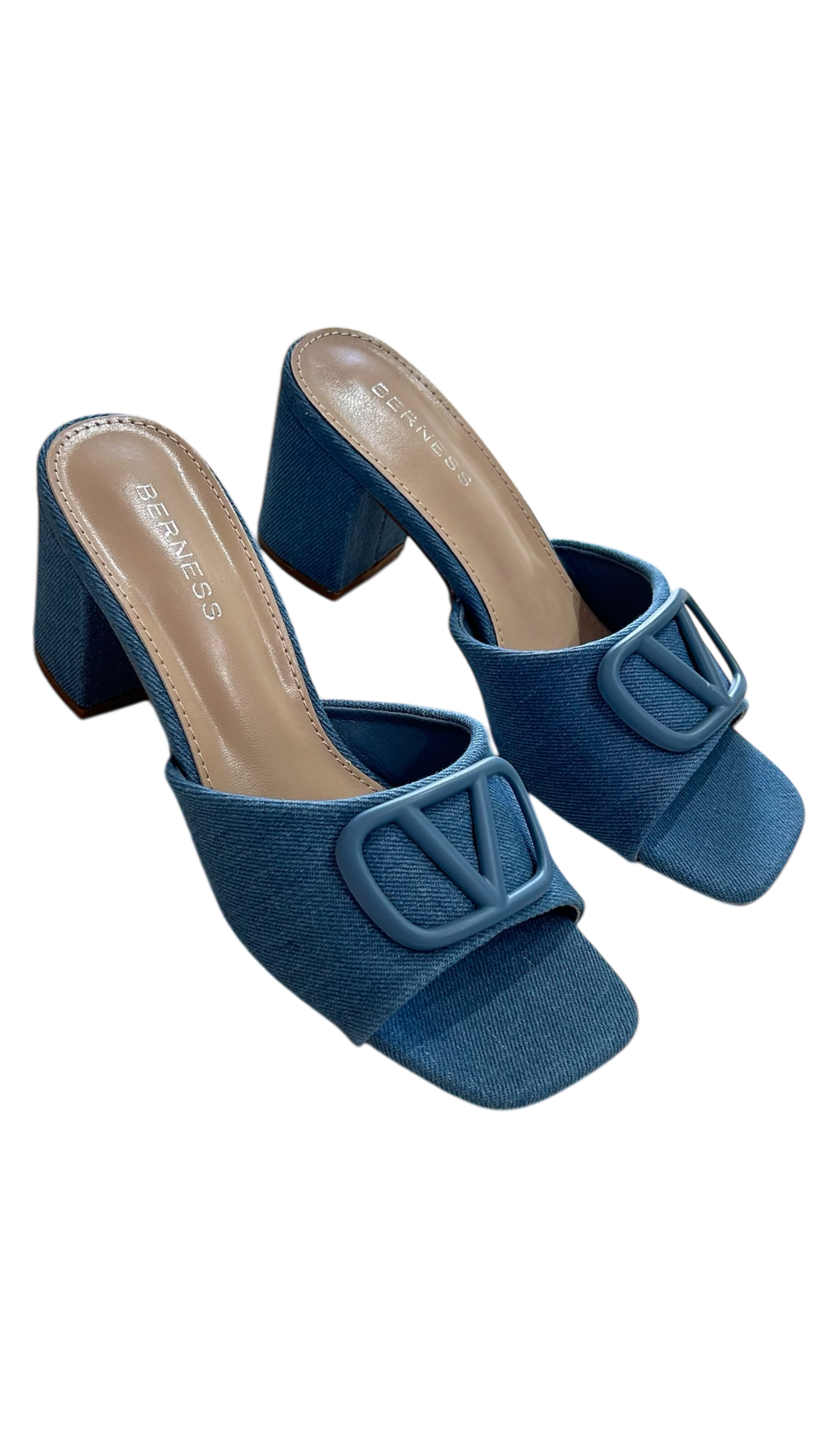 Sandalias altas V denim