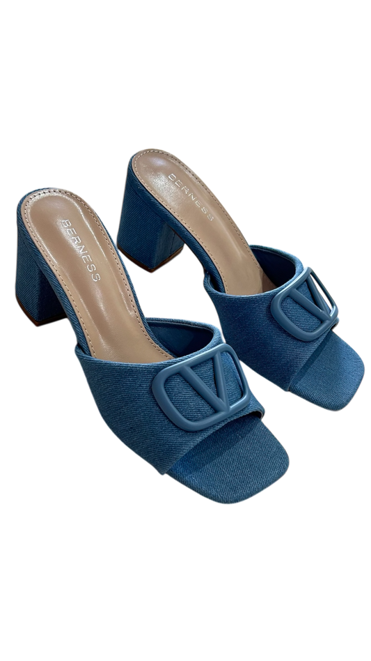 Sandalias altas V denim