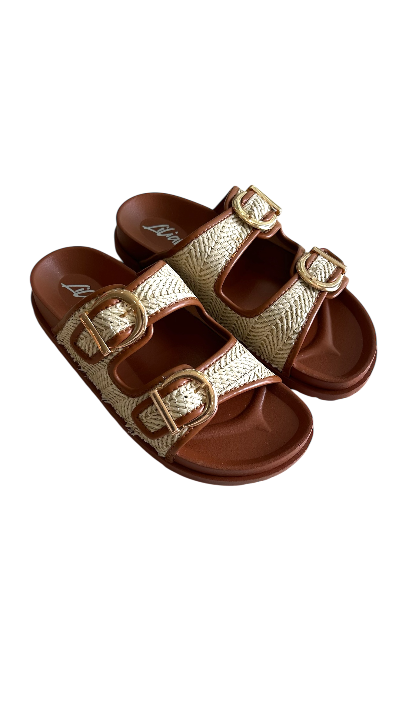 Sandalias cafés yute