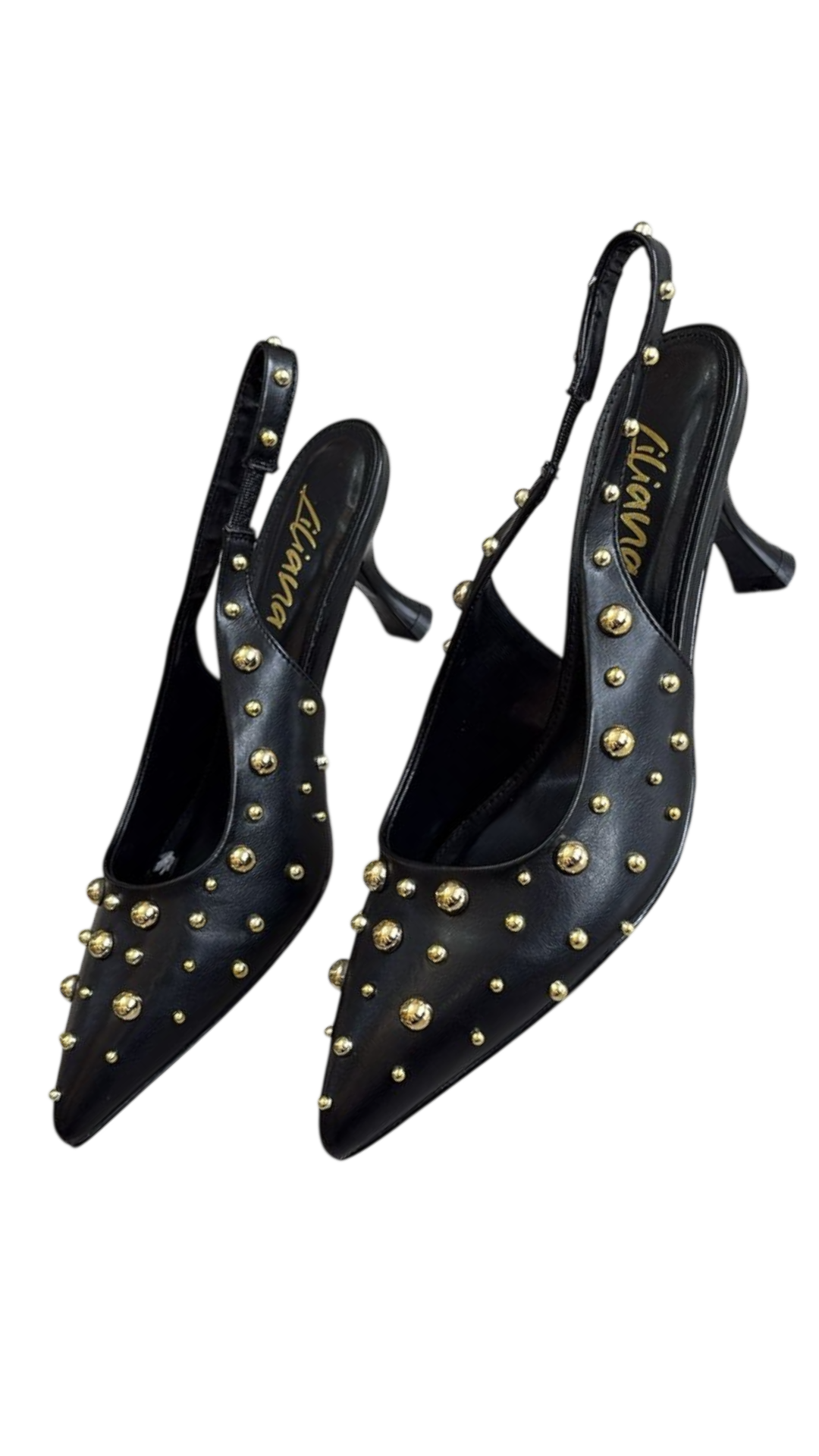TACONES NEGROS CON ESTOPEROLES