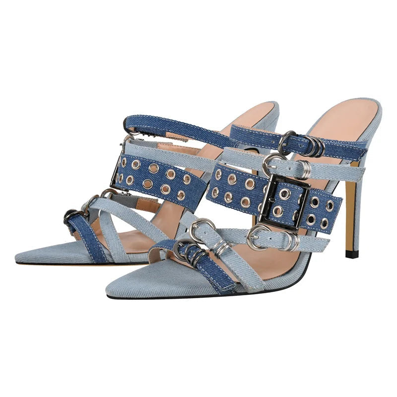 SANDALIAS ALTAS DENIM