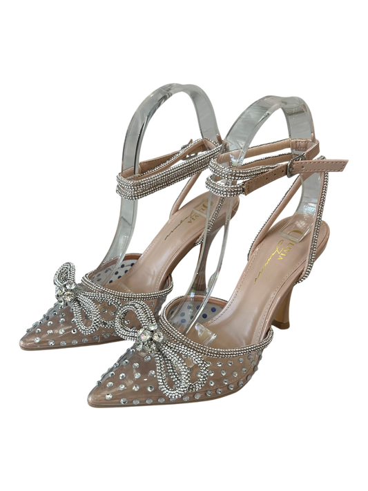 ZAPATILLA TRANSPARENTE CON BRILLOS