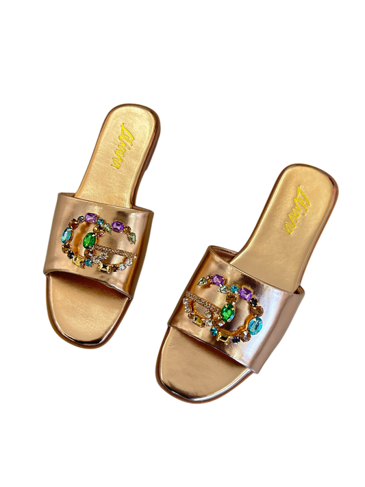 Sandalia rose gold