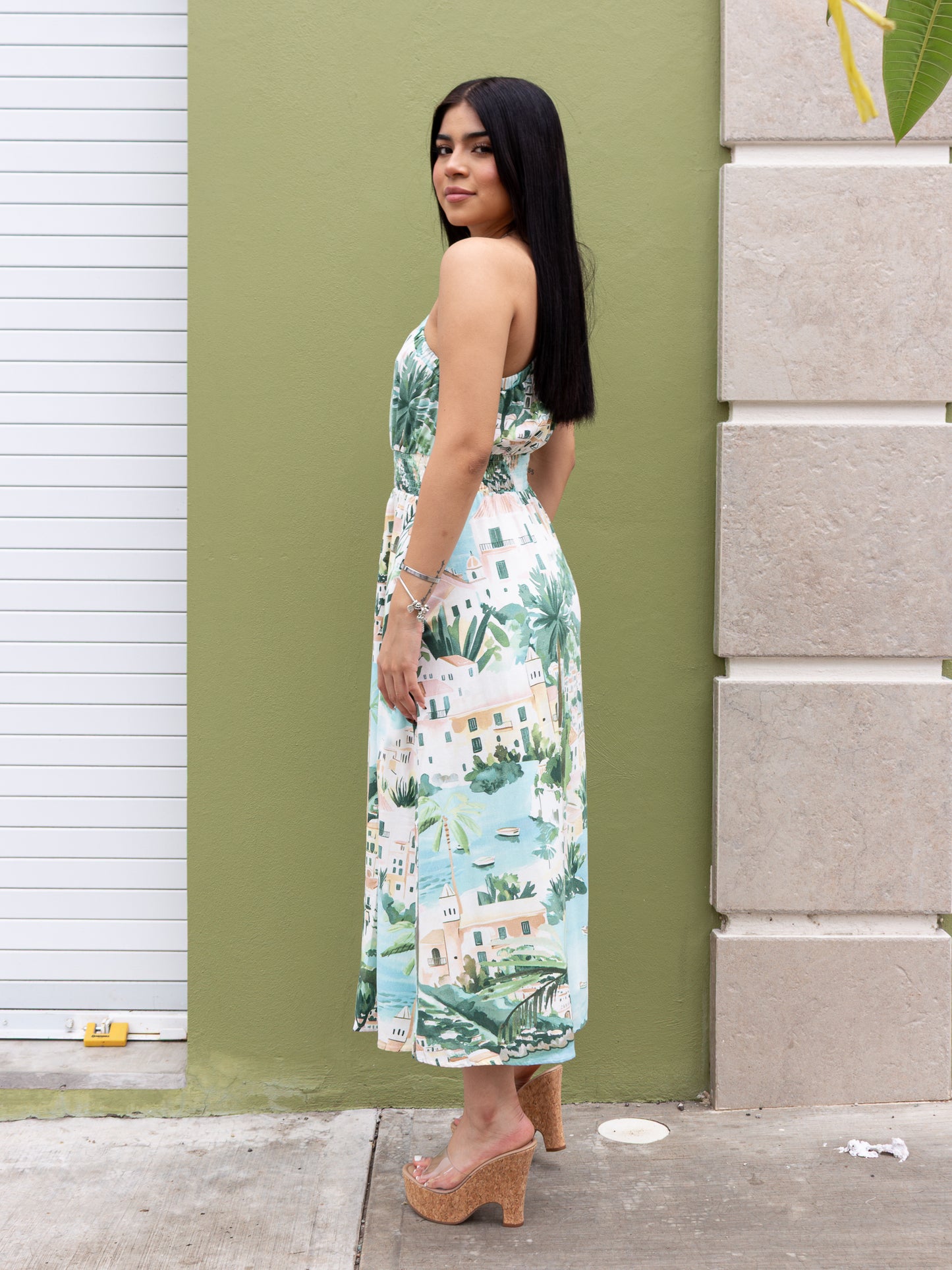 VESTIDO ASIMETRICO TROPICAL