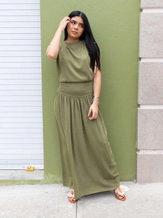 CONJUNTO DE PUNTO VERDE OLIVA