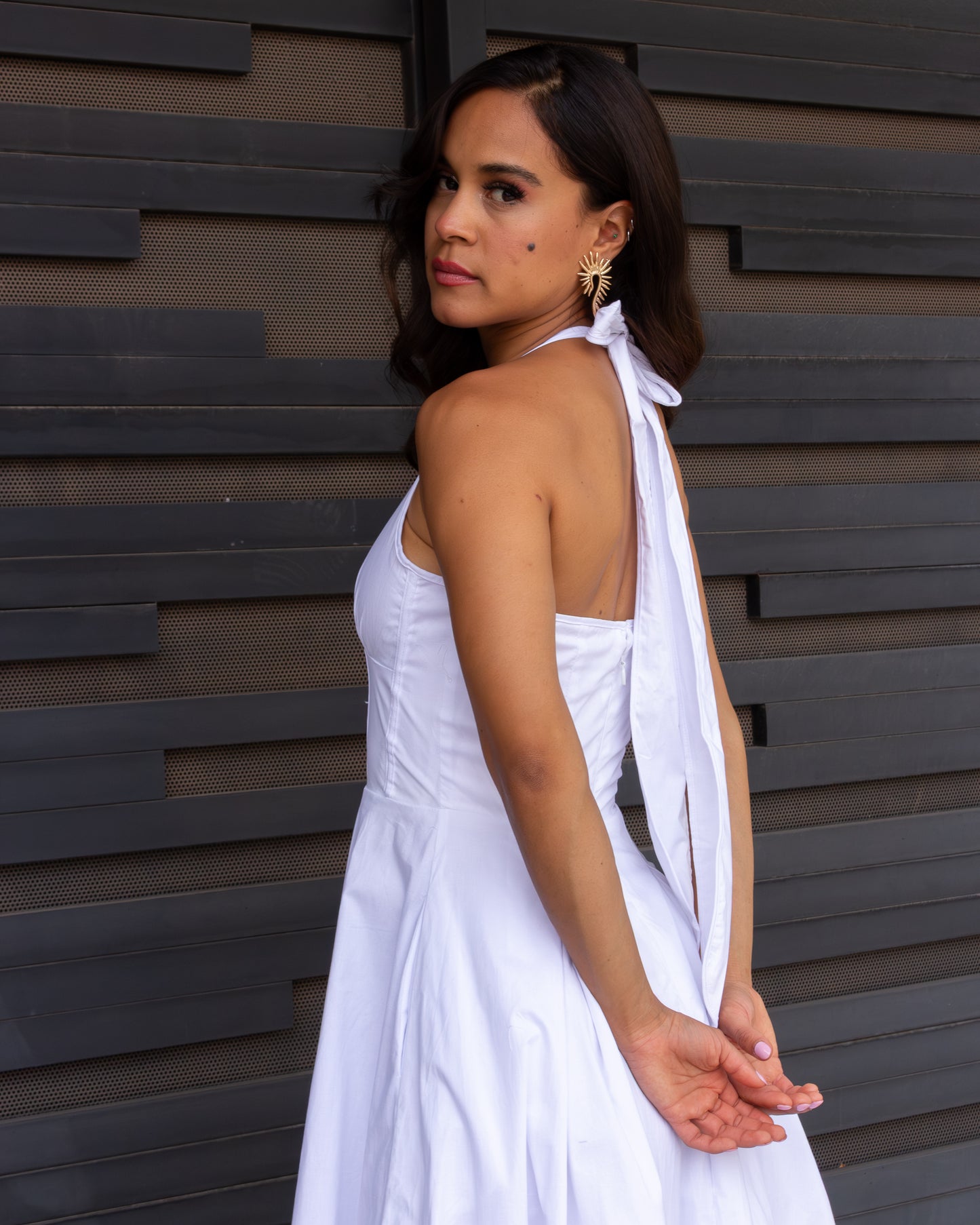 VESTIDO BLANCO MARILYN MIDI