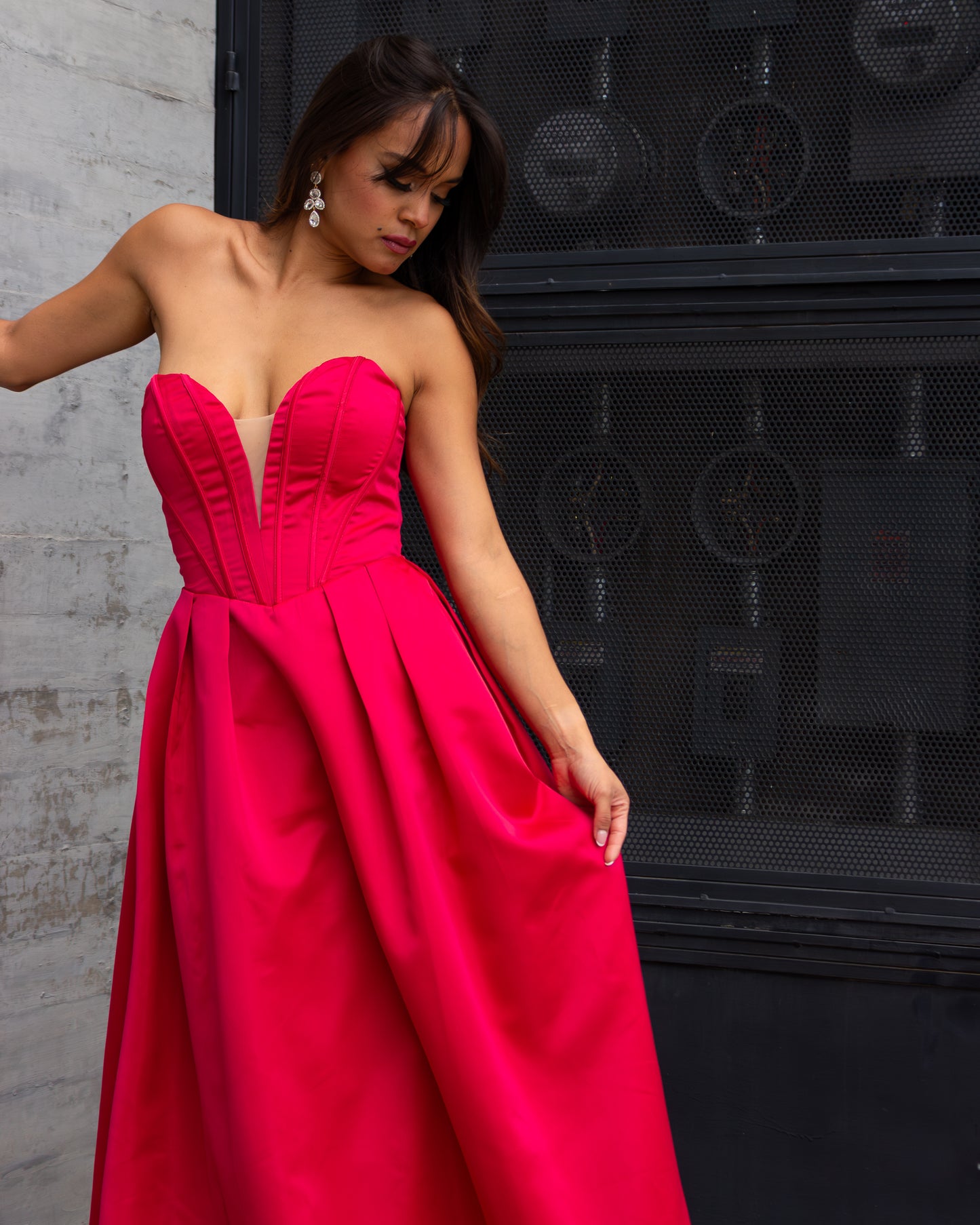 VESTIDO ESCOTE CORAZÓN
