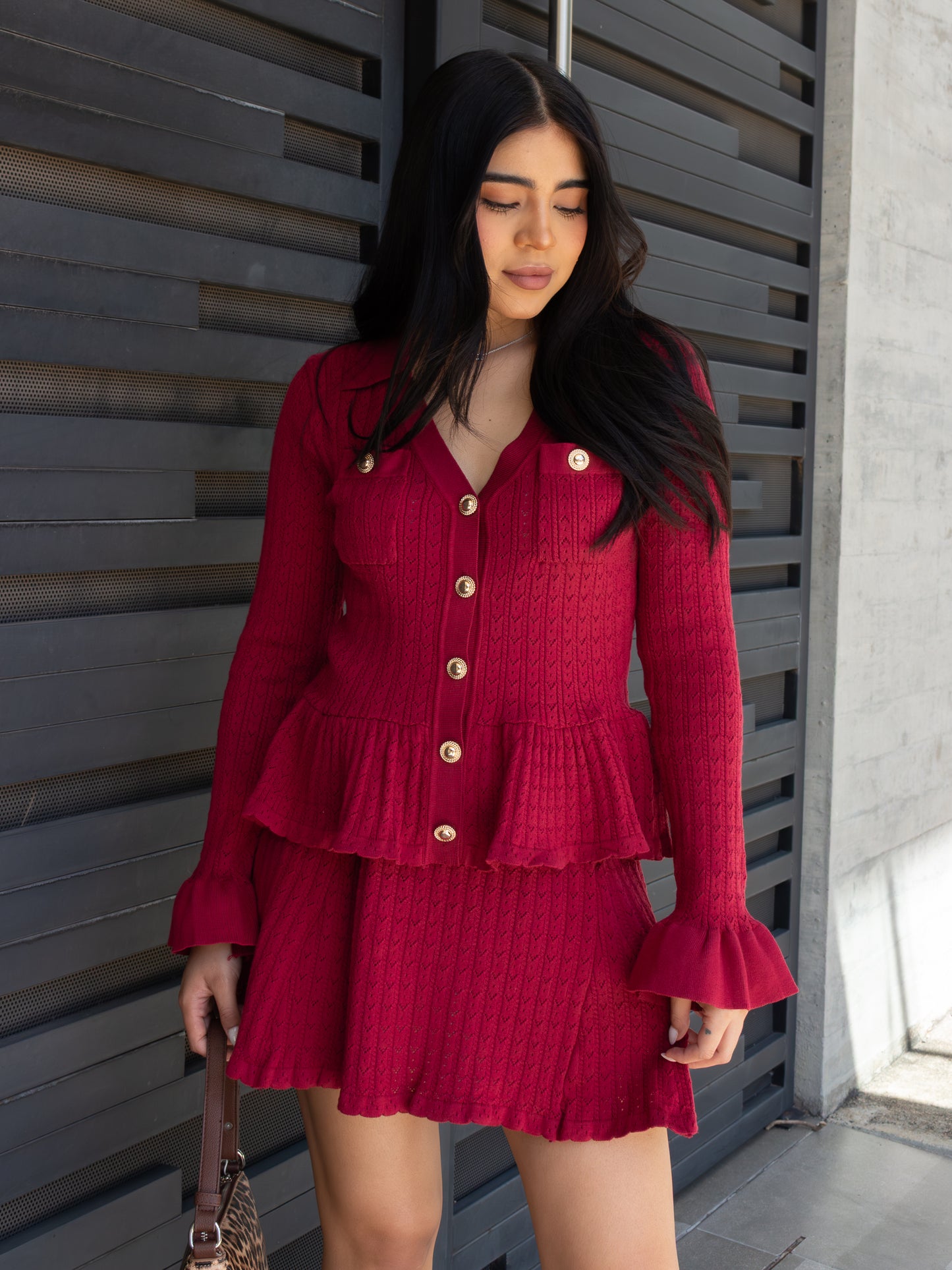 CONJUNTO DE PUNTO VINO DE FALDA