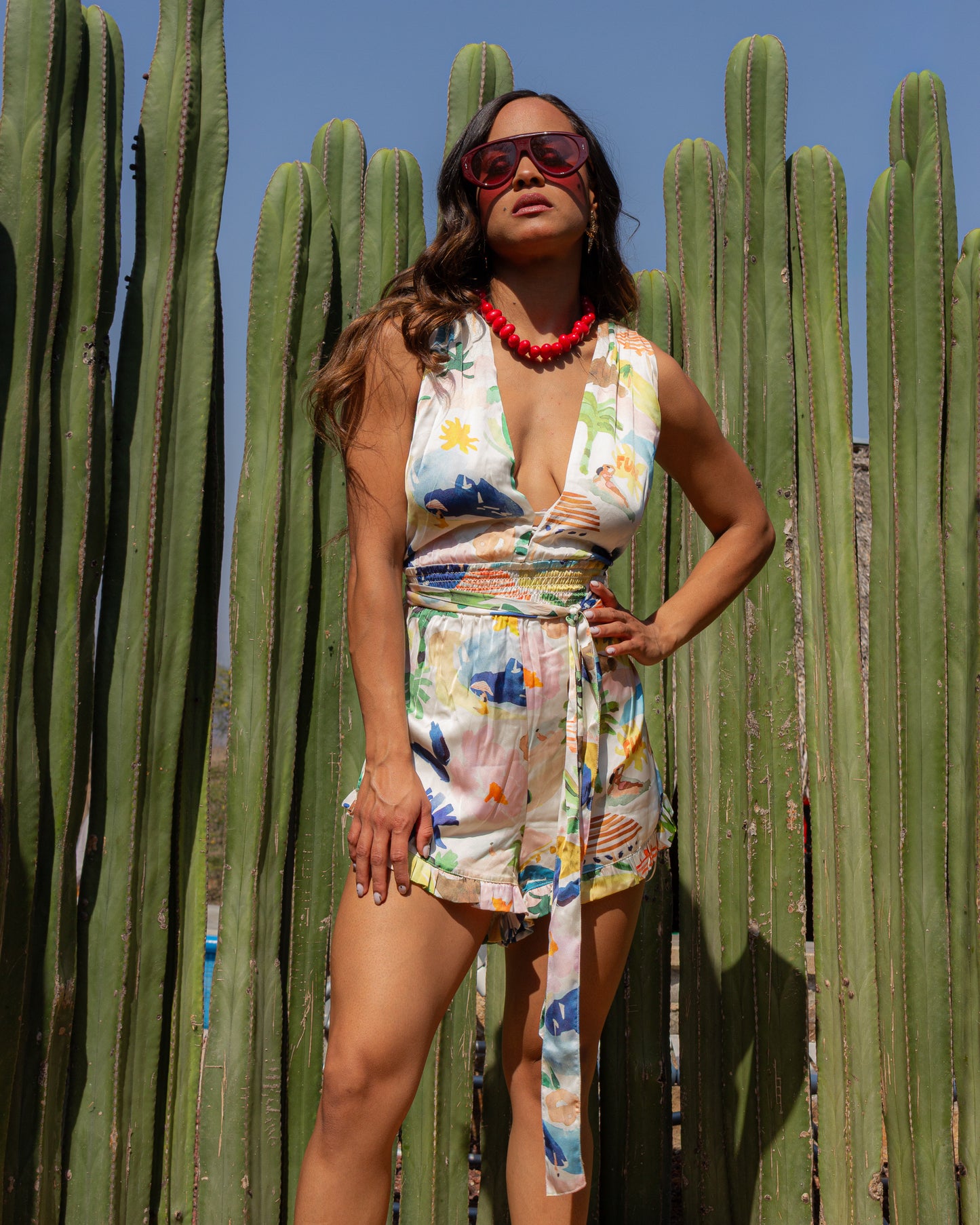 JUMPER TROPICAL SATIN