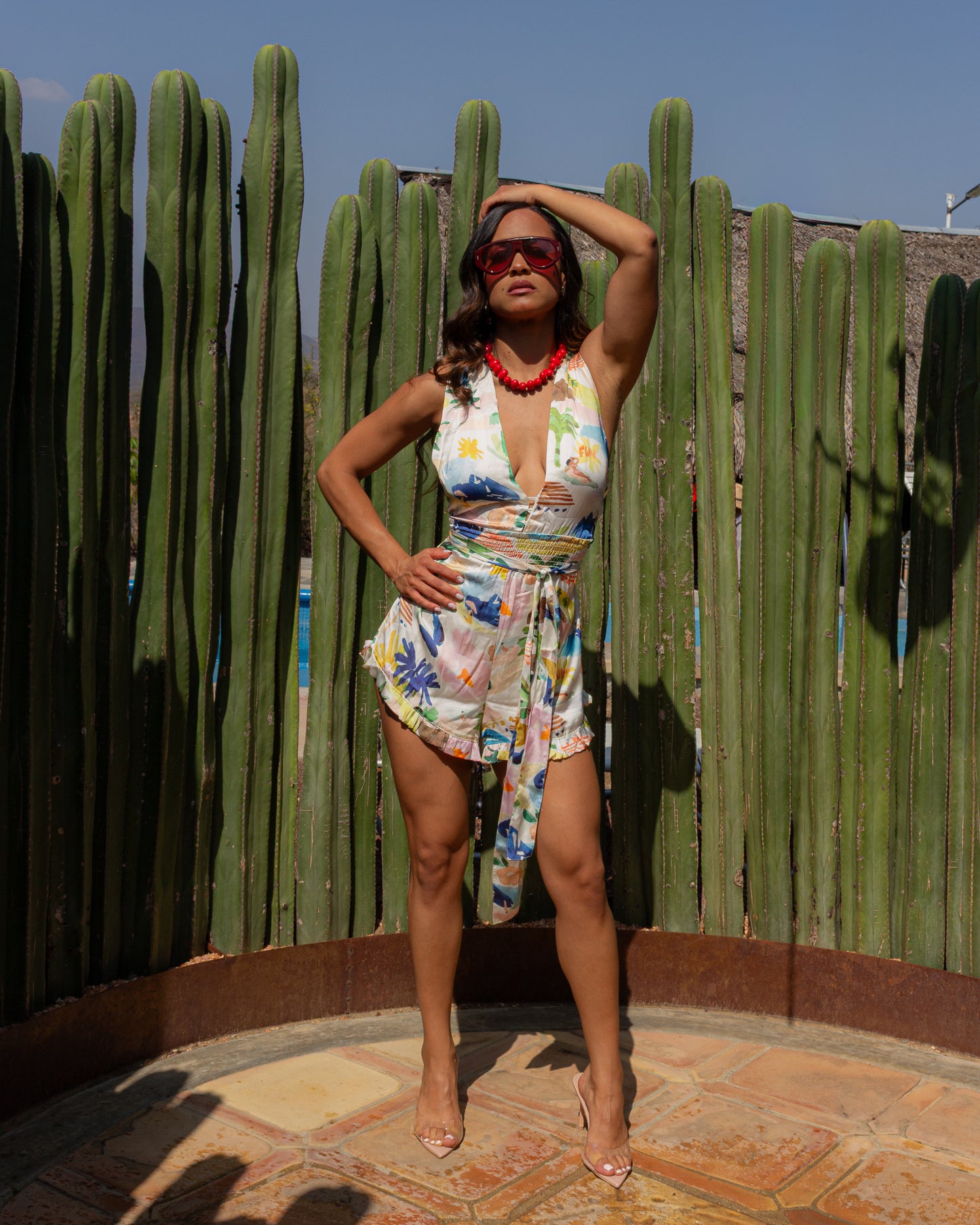 JUMPER TROPICAL SATIN