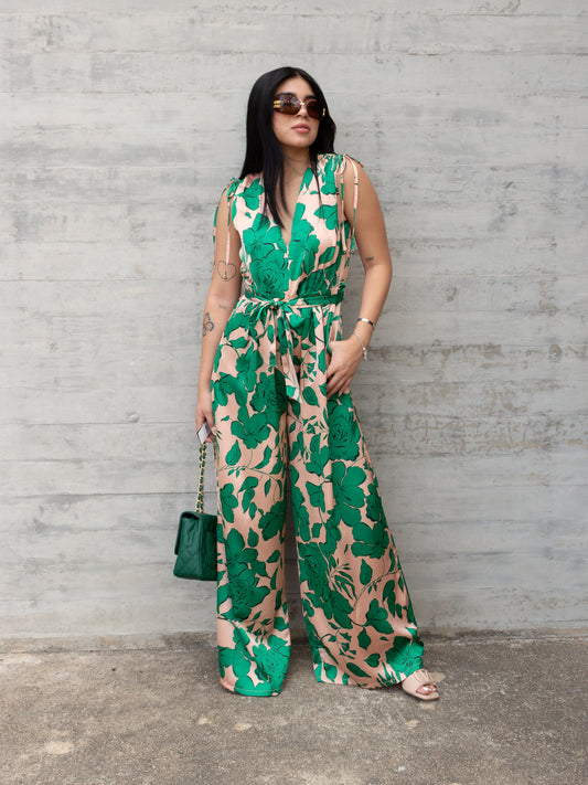 JUMPSUIT HOJAS VERDES PANTALON